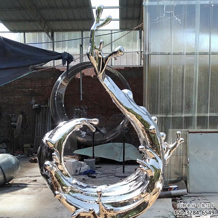 波浪雕塑生產，透雕系列，不銹鋼波浪雕塑生產商