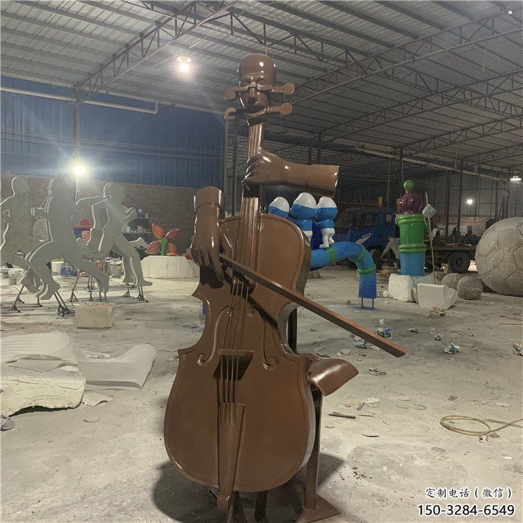提琴雕塑標準，景觀雕塑，不銹鋼提琴雕塑提供