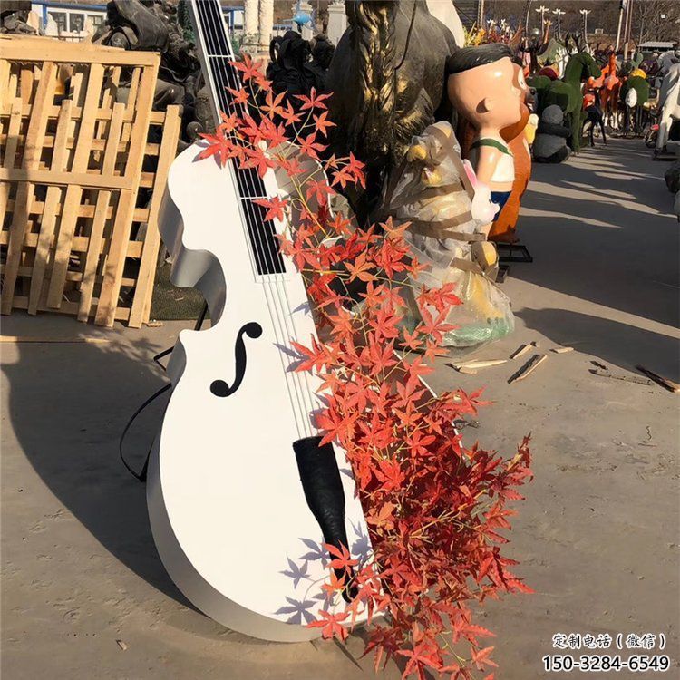 提琴雕塑定價，廣場雕塑，不銹鋼提琴雕塑優價