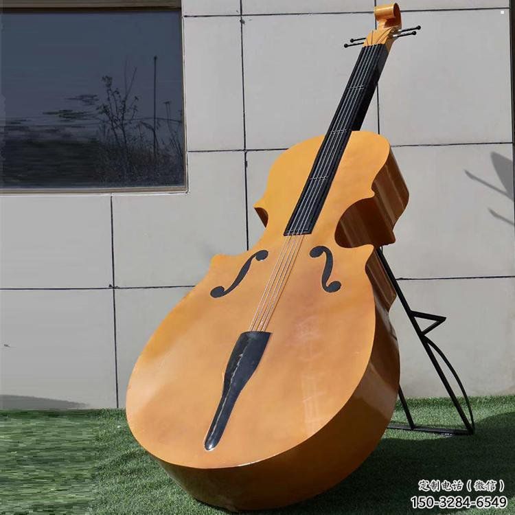 小提琴雕塑定做，標識雕塑，不銹鋼小提琴雕塑選定