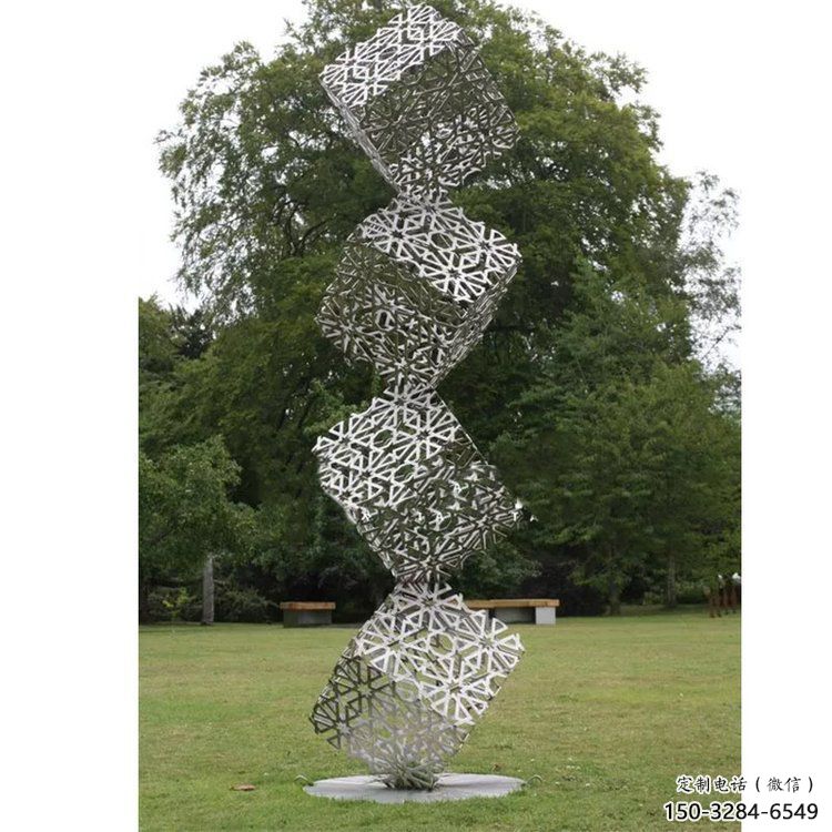 方塊雕塑優(yōu)選，街頭雕塑，不銹鋼方塊雕塑制作廠家