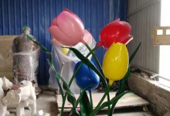 郁金香雕塑廠家，中式工藝，不銹鋼郁金香雕塑精選