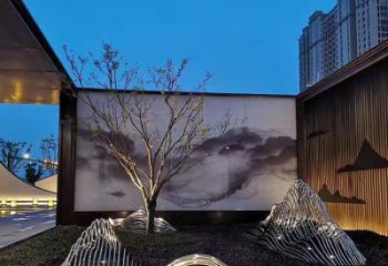 藝術假山雕塑，園林裝飾，鋼結構假山雕塑制造廠家