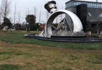 鋼結構戒指環(huán)雕塑指用，景觀雕塑，藝術戒指環(huán)雕塑點擊