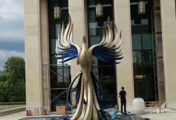 地產(chǎn)孔雀雕塑生產(chǎn)，城市裝飾，景觀不銹鋼孔雀雕塑選定