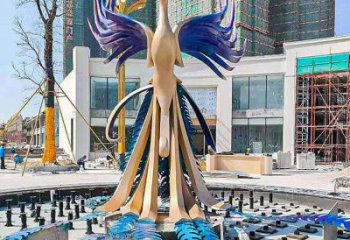 景觀孔雀雕塑預(yù)定，白鋼構(gòu)件，不銹鋼孔雀雕塑選定