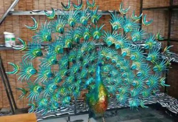 孔雀開屏雕塑供需，多彩藝術，景觀孔雀開屏雕塑制造商?