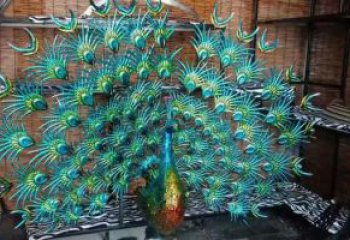 孔雀開屏景觀雕塑精品，小區雕塑，景觀孔雀開屏雕塑廠家