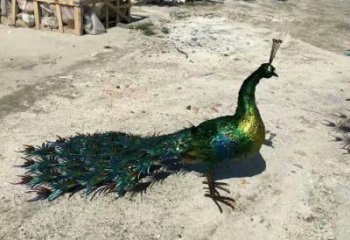 孔雀開屏雕塑供應，多彩藝術，別墅孔雀開屏雕塑供求?