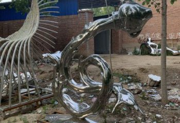 浪花雕塑供求，白鋼構(gòu)件，鏡面浪花天壺雕塑觀賞型