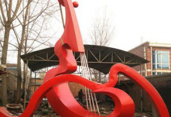 大提琴雕塑供求，抽象雕塑，不銹鋼大提琴雕塑優選