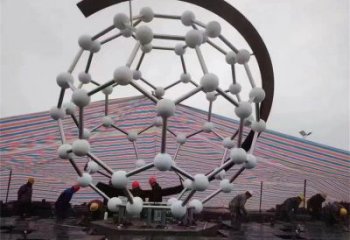 原子球雕塑廠家，戶外雕塑，不銹鋼原子球雕塑供給