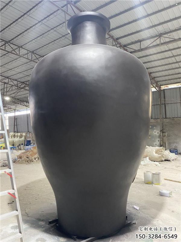 花瓶雕塑供給，中式工藝，景觀玻璃鋼花瓶雕塑精品