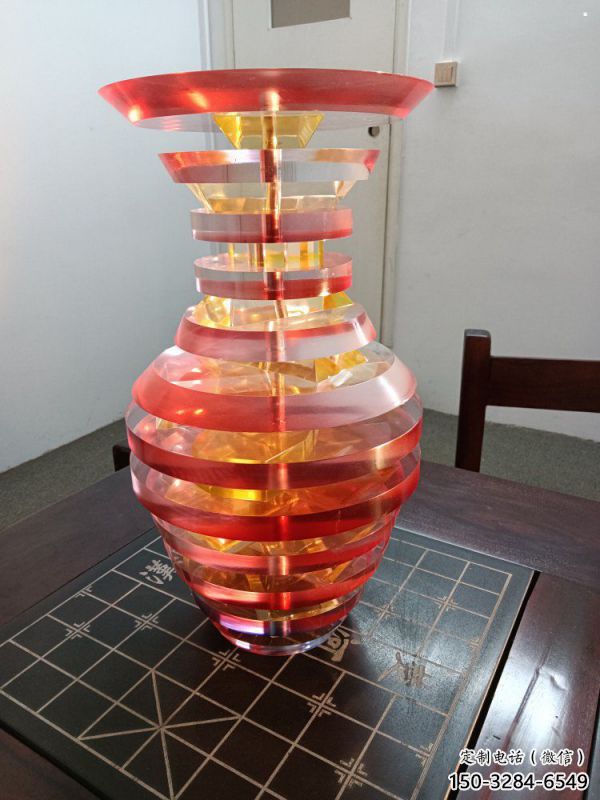 花瓶雕塑工程選用，美陳雕塑，異形花瓶雕塑展示專供