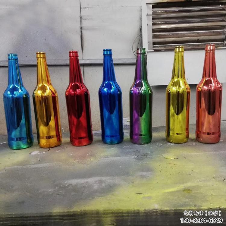 啤酒瓶雕塑供求，村標概念，玻璃鋼啤酒瓶雕塑制作承接