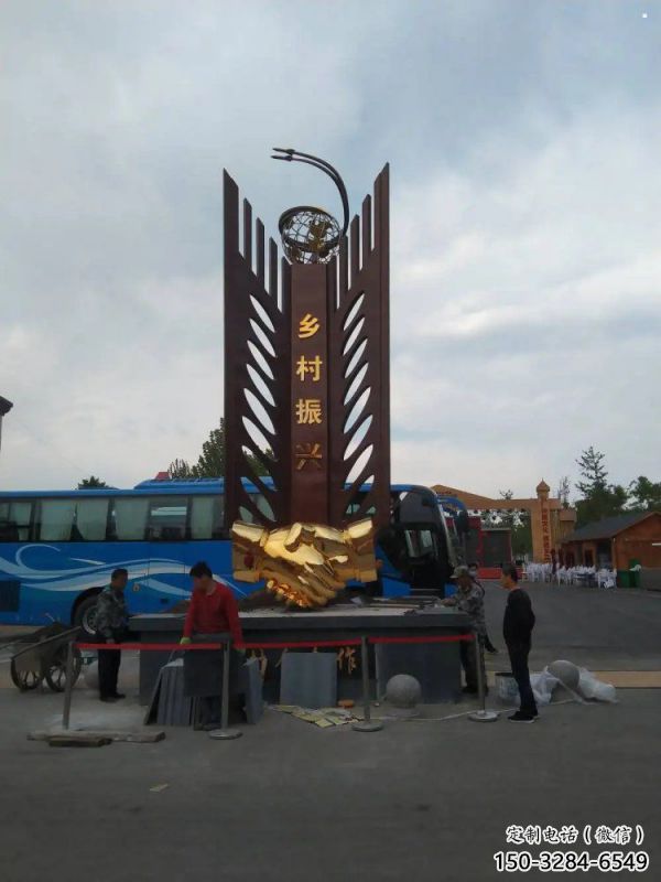 握手雕塑訂做，地標建筑，不銹鋼握手雕塑廠家提供