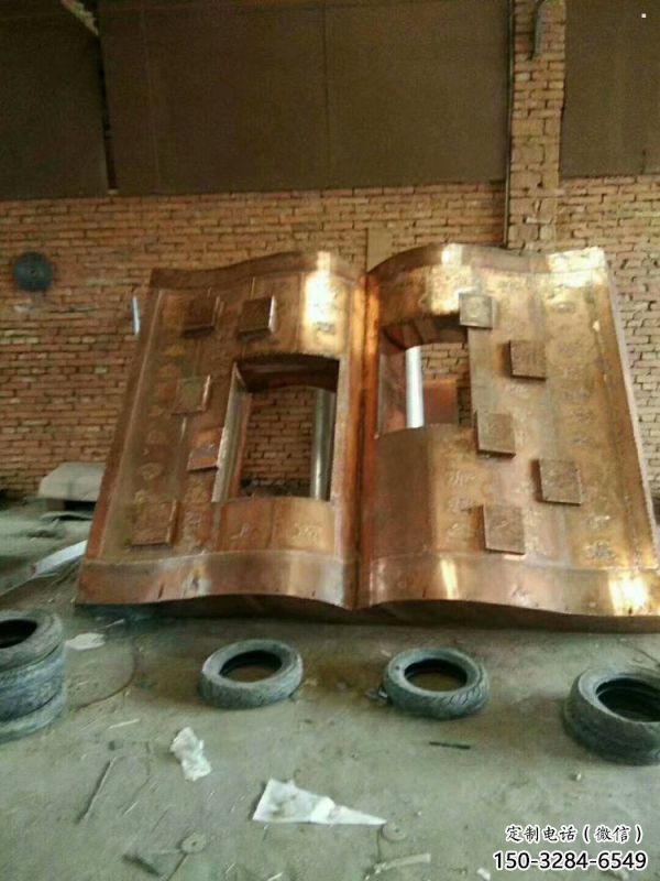 銅書籍雕塑精選，廣場系列，戶外銅書籍雕塑承接