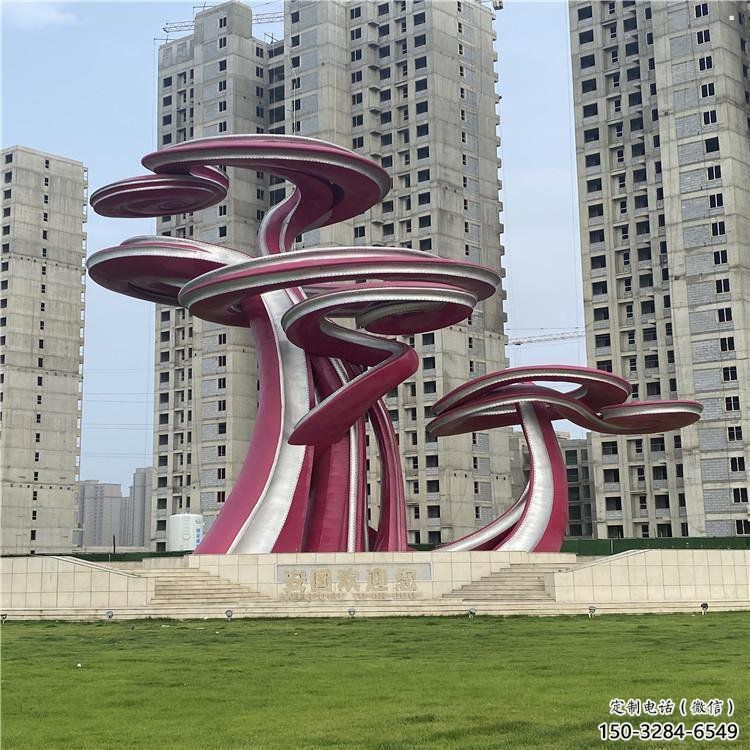 鏤空樹雕塑展品，景觀概念，烤漆鏤空樹雕塑優選