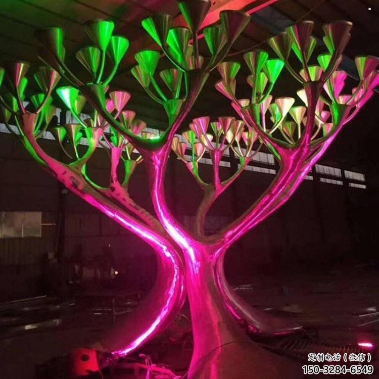 戶外燈光樹雕塑通用，陸地?cái)[件，燈光蘑菇樹雕塑優(yōu)選