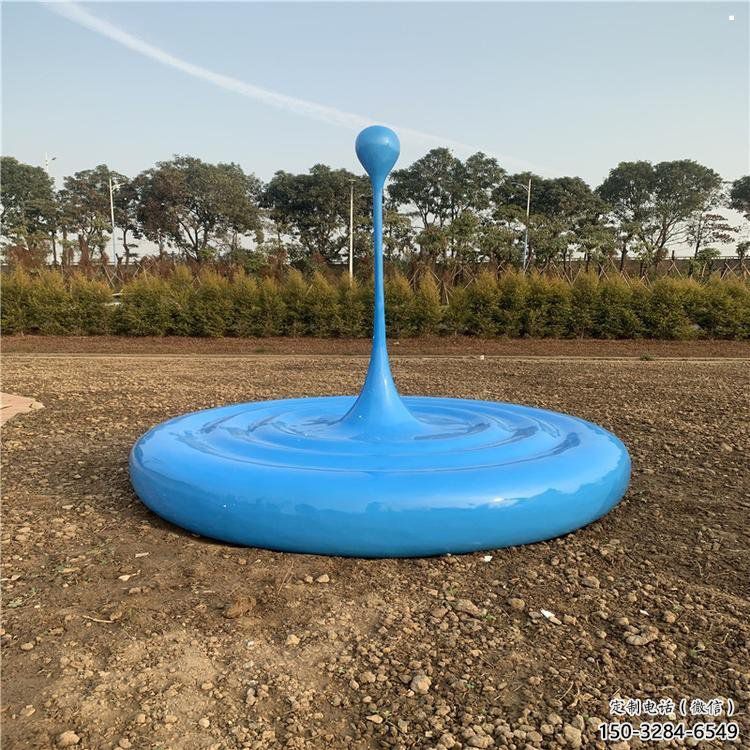 水滴雕塑制造，街景小品，景觀烤漆水滴雕塑優價