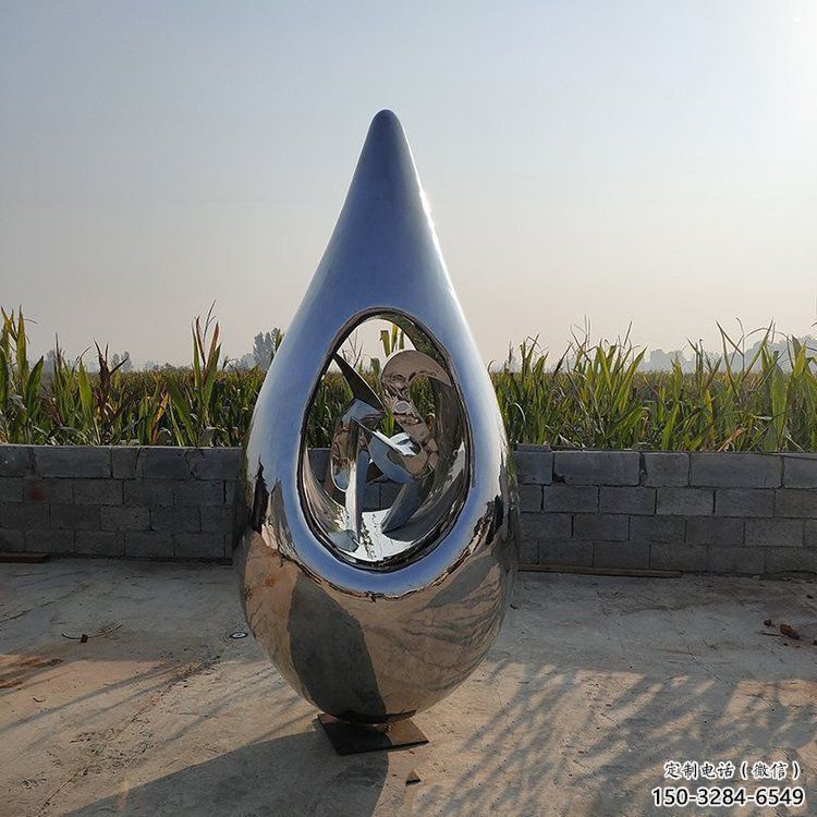 淚滴雕塑供需，彩鋼制作，大型不銹鋼淚滴雕塑公司