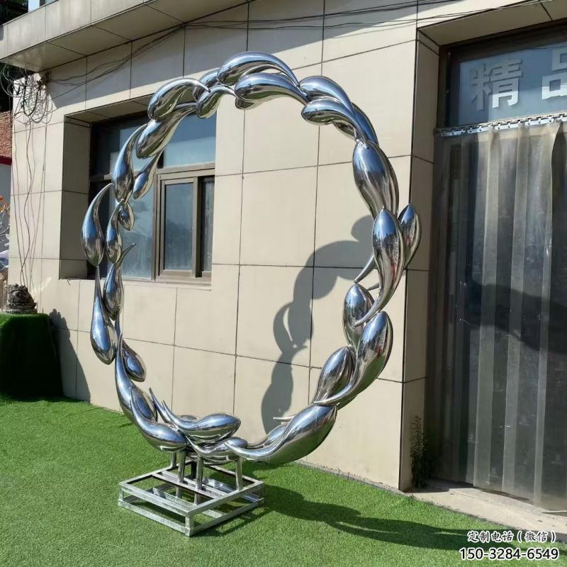 金魚雕塑專供，露天雕塑，圓環金魚雕塑景觀選用