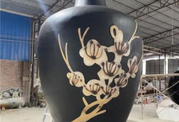 制造花瓶雕塑專供，地標(biāo)擺件，玻璃鋼花瓶雕塑訂做