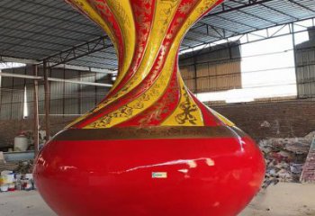 大型花瓶雕塑常用，戶外擺放，玻璃鋼花瓶雕塑專供