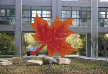 楓葉雕塑優選，多彩藝術，仿真烤漆楓葉雕塑選用