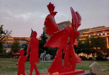 景觀楓葉雕塑廠家，烤漆工藝，烤漆楓葉雕塑承接