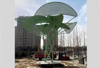 鏤空樹雕塑提供，美陳雕塑，烤漆鏤空樹雕塑承接