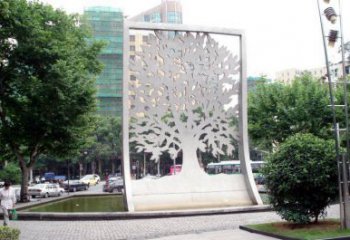 鏤空樹雕塑常用，景觀概念，鏤空剪紙樹雕塑生產廠家
