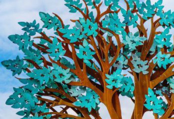 傘樹雕塑制作，村標概念，城市鏤空傘樹雕塑承接