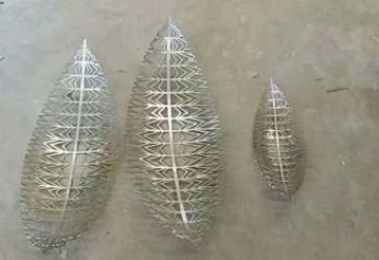 制造鏤空樹葉雕塑廠家，鋼管組合，鏡面鏤空樹葉雕塑常用