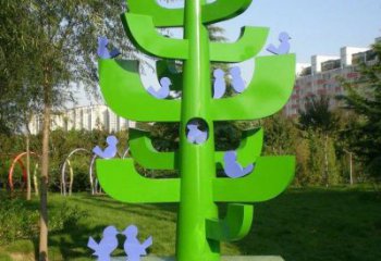 大型樹干雕塑定制，多彩藝術(shù)，不銹鋼樹干雕塑定價(jià)