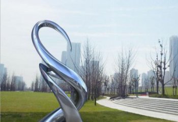 樹芽雕塑點(diǎn)擊，圓雕體系，抽象不銹鋼樹芽雕塑廠家