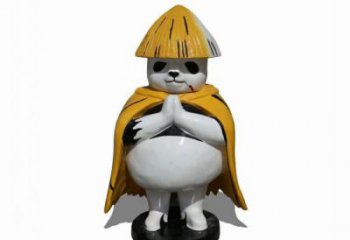 廣場熊貓雕塑訂做，城市雕塑，景觀彩繪熊貓雕塑廠家