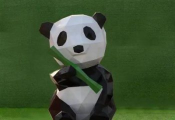 熊貓雕塑常用，動物組合，景觀卡通熊貓雕塑廠家