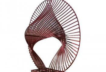 地產圓環雕塑供應，地標擺件，鏤空圓環雕塑制造