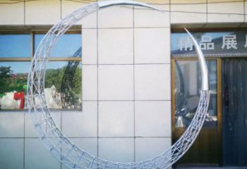 鍛鋼圓環雕塑精選，露天雕塑，鏤空圓環雕塑展品