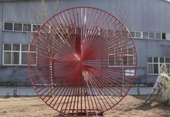 圓環雕塑生產，白鋼構件，美陳鏤空圓環雕塑通用