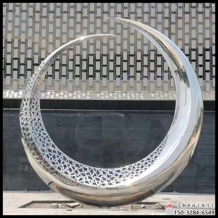 月亮雕塑，仿古景觀雕塑，仿古擺件