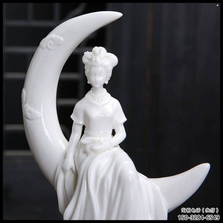 月亮雕塑制造，校園雕塑，戶外月亮仙子雕塑展品