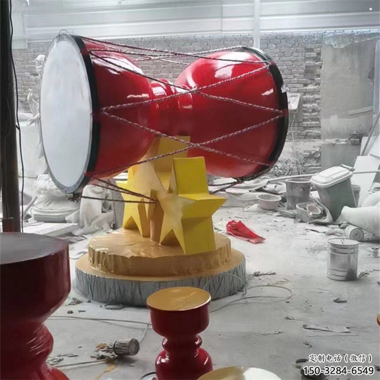 戶外手拍鼓通用，陸地?cái)[件，不銹鋼手拍鼓雕塑制作優(yōu)選