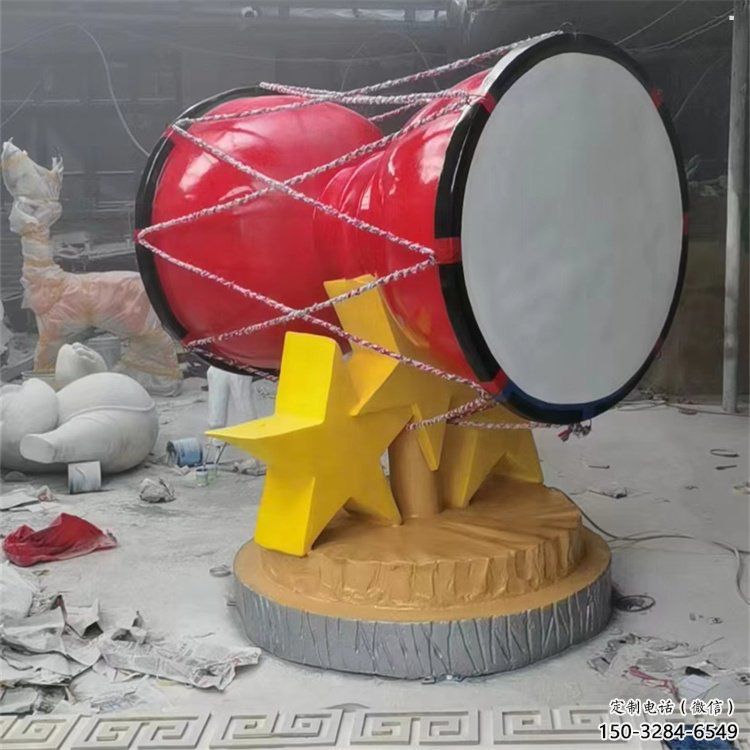 手拍鼓雕塑觀賞型，標識雕塑，紀念不銹鋼手拍鼓雕塑展品