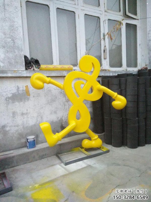 鋼音樂符號雕塑精選，露天雕塑，景觀音樂符號雕塑制作