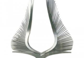 翅膀雕塑，鏤空景觀雕塑，西方擺件