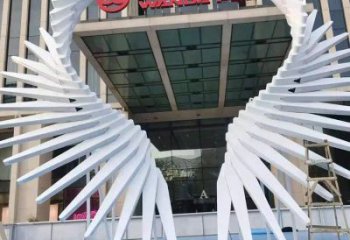 天使之翼雕塑標(biāo)準(zhǔn)，彩鋼制作，景觀翅膀雕塑優(yōu)價(jià)