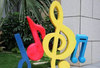 音樂符號雕塑制造商，美陳雕塑，園林小品音樂雕塑訂做