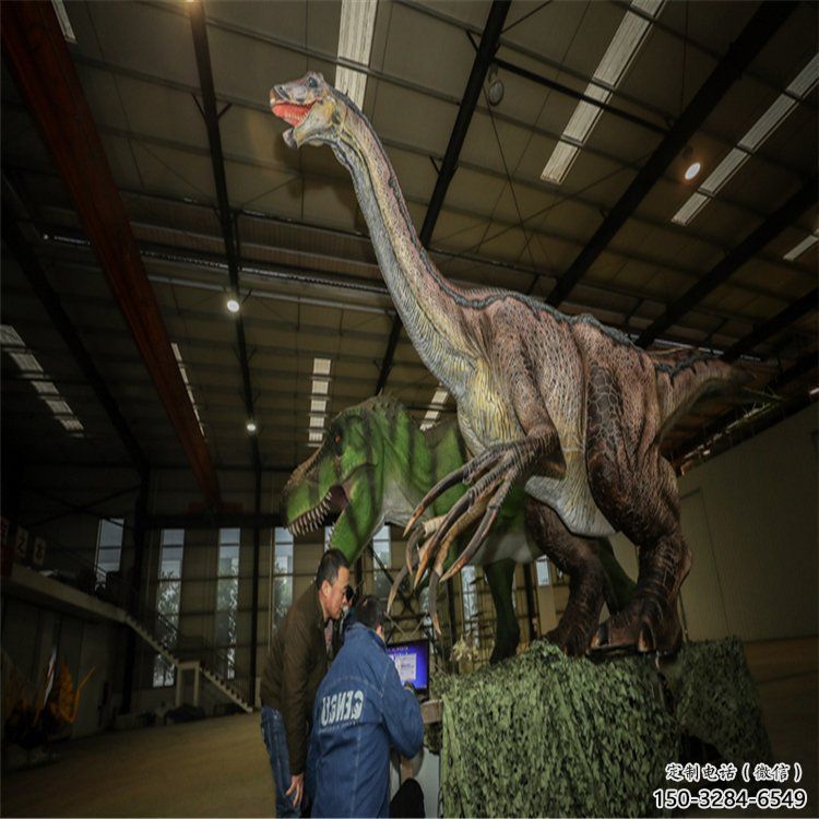 倉(cāng)山戶外恐龍雕塑通用，多彩藝術(shù)，景觀玻璃鋼恐龍雕塑供應(yīng)